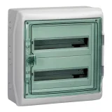Распределительный шкаф Schneider Electric KAEDRA, 24 мод., IP65, навесной, пластик, дверь, с клеммами