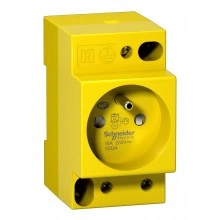 ЩИТ.РОЗ. PC DIN 2П+T 16A 250В КРАСН