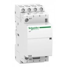 Модульный контактор Schneider Electric iCT 4P 16А 400/24В AC