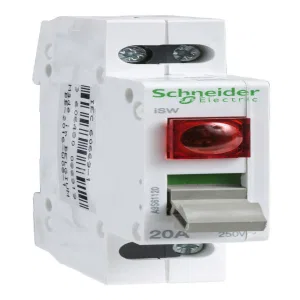 Schneider Electric iSW Выключатель нагрузки с индикатором Acti 9 1П 20 A, красный A9S61120 (ШНАЙДЕР) Schneider Electric iSW Выключатель нагрузки с индикатором Acti 9 1П 20 A, красный A9S61120 (ШНАЙДЕР)