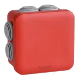 Коробка соединительная Schneider Electric ENN05164 MUREVA 80×80×45, IP55, красная (с непроницаемой крышкой)