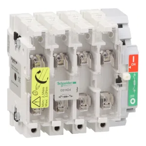 Рубильник с предохранителем Schneider Electric TeSys GS 125А 4P, 22x58 (ШНАЙДЕР) Рубильник с предохранителем Schneider Electric TeSys GS 125А 4P, 22x58 (ШНАЙДЕР)