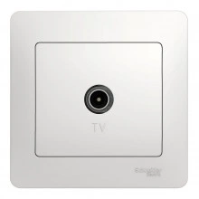 Розетка TV Schneider Electric GLOSSA, одиночная, белый