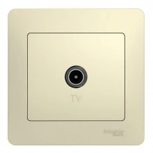 Розетка TV Schneider Electric GLOSSA, одиночная, бежевый