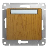 Schneider Electric GSL000519 кнопочный выключатель, 1 клавиша, дуб