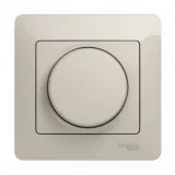 Schneider Electric GSL000937 Glossa, светорегулятор поворотно-нажимной 630 Вт, молочный