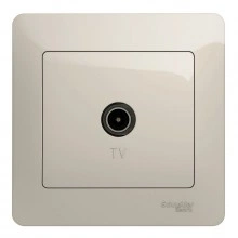 Розетка TV Schneider Electric GLOSSA, одиночная, молочный