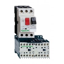 Реверсивный пускатель Schneider Electric TeSys GV2ME 1.6А, 0.55кВт 400/220В