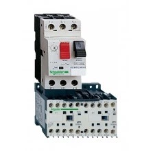 Реверсивный пускатель Schneider Electric TeSys GV2ME 1.6А, 0.55кВт 400/220В