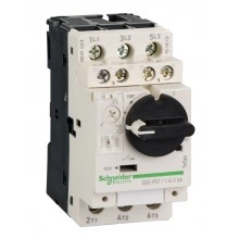 Силовой автомат для защиты двигателя Schneider Electric TeSys GV2 2.5А 3P, термомагнитный расцепитель