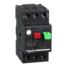 Силовой автомат для защиты двигателя Schneider Electric EasyPact TVS 0.63А 3P, термомагнитный расцепитель
