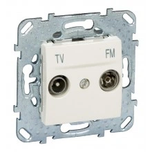 Schneider Electric MGU5.452.25ZD Розетка TV-FM оконечная, бежевый