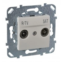 Schneider Electric MGU5.454.25ZD розетка TV-FM-SAT, одиночная, бежевый