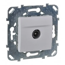 Schneider Electric MGU5.464.18ZD ТВ-розетка оконечная, белая, Unica