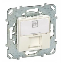 Schneider Electric UNICA MGU5.493.25ZD Телефонная розетка RJ12, бежевая