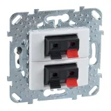 Schneider Electric MGU5.8787.18ZD аудиорозетка Unica, белый