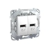 Schneider Electric MGU5.928.18ZD USB-розетка Unica, белый