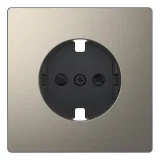Schneider Electric Merten D-Life MTN2330-6050, никель, шторки, заземление
