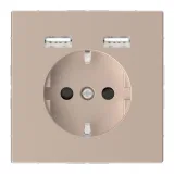 Schneider Electric MTN2366-6051 розетка с USB, скрытый монтаж, шампань