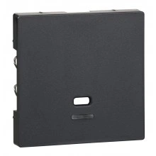 Schneider Electric Merten System M MTN3380-0414 Центральная плата с окошком для светового индикатора, антрацит