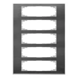 Рамка 5 постов Schneider Electric Merten M-Pure DÉCOR, сланец, MTN4050-3669