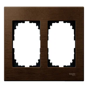 Рамка 2 поста Schneider Electric MERTEN M-ELEGANCE, орех (ШНАЙДЕР) Рамка 2 поста Schneider Electric MERTEN M-ELEGANCE, орех (ШНАЙДЕР)