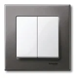Schneider Electric Merten System M двойная клавиша, белый MTN432519