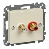 Schneider Electric MTN4350-0344 аудио-розетка, кремово-белая