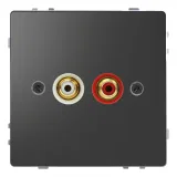Schneider Electric MTN4350-6034 аудио-розетка Merten D-Life, антрацит