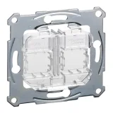 Schneider Electric MTN4566-0080 (опорная плата для модулей штепсельного разъёма, прозрачная)