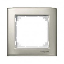 Рамка 1 пост Schneider Electric MERTEN M-STAR, серебро матовое