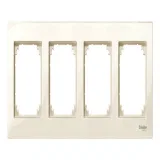 Schneider Electric MTN515444 рамка 4 поста Merten M-Plan, бежевый глянцевый