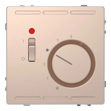 Термостат комнатный Schneider Electric MERTEN D-LIFE, с датчиком, шампань MTN5761-6051