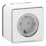 Schneider Electric MUR39034 Розетка с заземлением, белая, со шторками