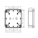 Корпус Schneider Electric Thalassa TBS, 194x241x87мм, IP66, пластик