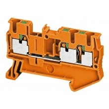 Клеммник втычной проходной Schneider Electric Linergy TR 2,5 мм², оранжевый, NSYTRP23AR