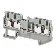 Клеммник втычной проходной Schneider Electric Linergy TR 2,5 мм², серый, NSYTRP24