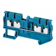 Клеммник втычной проходной Schneider Electric Linergy TR 2,5 мм², синий, NSYTRP24BL