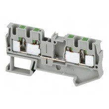 Клеммник втычной проходной Schneider Electric Linergy TR 4 мм², серый, NSYTRP44