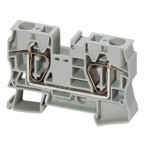 Клеммник пружинный проходной Schneider Electric Linergy TR 16 мм², серый, NSYTRR162