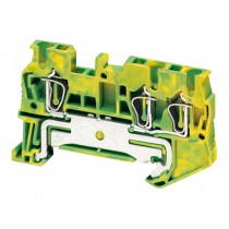 Пружинная клемма для заземления Schneider Electric TERMINAL 2,5 мм², желто-зеленый, NSYTRR23PE