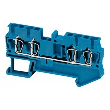 Клеммник пружинный проходной Schneider Electric Linergy TR 2,5 мм², синий, NSYTRR24BL