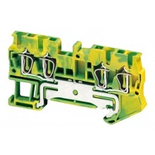 Пружинная клемма для заземления Schneider Electric TERMINAL 2,5 мм², желто-зеленый, NSYTRR24PE