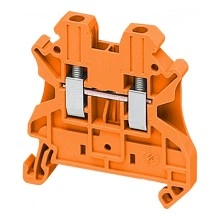Клеммник винтовой проходной Schneider Electric Linergy TR 2,5 мм², оранжевый, NSYTRV22AR