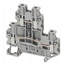 Клеммник винтовой проходной Schneider Electric Linergy TR 2,5 мм², серый, NSYTRV24D