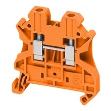 Клеммник винтовой проходной Schneider Electric Linergy TR 4 мм², оранжевый, NSYTRV42AR