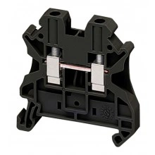 Клеммник винтовой проходной Schneider Electric Linergy TR 4 мм², черный, NSYTRV42BK