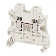 Клеммник винтовой проходной Schneider Electric Linergy TR 4 мм², белый, NSYTRV42WH