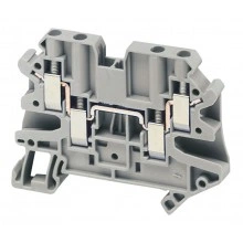 Клеммник винтовой проходной Schneider Electric Linergy TR 4 мм², серый, NSYTRV44