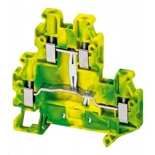 Клемма заземляющая Schneider Electric 0,14.4 мм², желто-зеленый, NSYTRV44DPE